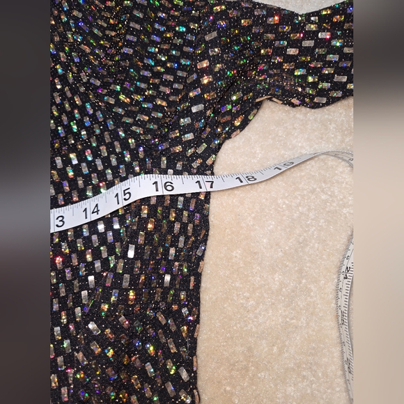 Fashion Nova Women's 1X Disco Fever Embellished Jumpsuit NEW - Picture 11 of 14